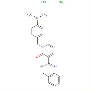 150970-89-1  3-Pyridinecarboximidamide,1-[[4-(dimethylamino)phenyl]methyl]-1,2-dihydro-2-oxo-N-(phenylmethyl)-, dihydrochloride