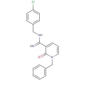 150971-08-7  3-Pyridinecarboximidamide,N-[(4-chlorophenyl)methyl]-1,2-dihydro-2-oxo-1-(phenylmethyl)-