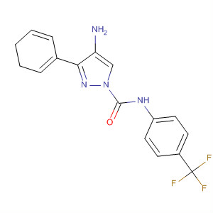 141129-02-4  1H-Pyrazole-1-carboxamide,4-amino-4,5-dihydro-3-phenyl-N-[4-(trifluoromethyl)phenyl]-