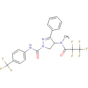 141129-55-7  1H-Pyrazole-1-carboxamide,4,5-dihydro-4-[methyl(2,2,3,3,3-pentafluoro-1-oxopropyl)amino]-3-phenyl-N-[4-(trifluoromethyl)phenyl]-