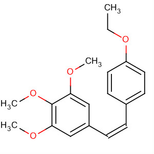 141172-07-8  Benzene, 5-[2-(4-ethoxyphenyl)ethenyl]-1,2,3-trimethoxy-, (Z)-
