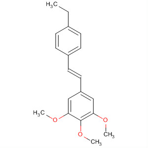 141172-19-2  Benzene, 5-[2-(4-ethylphenyl)ethenyl]-1,2,3-trimethoxy-, (E)-