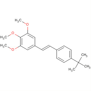 141172-21-6  Benzene, 5-[2-[4-(1,1-dimethylethyl)phenyl]ethenyl]-1,2,3-trimethoxy-,(E)-