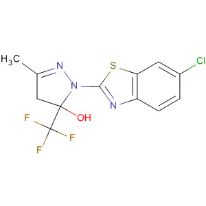 141177-86-8  1H-Pyrazol-5-ol,1-(6-chloro-2-benzothiazolyl)-4,5-dihydro-3-methyl-5-(trifluoromethyl)-