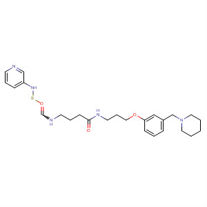 141184-08-9  Butanamide,N-[3-[3-(1-piperidinylmethyl)phenoxy]propyl]-4-[[(3-pyridinylamino)thioxomethyl]amino]-