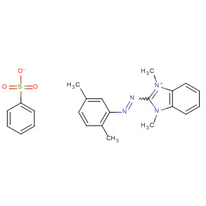 141190-74-1  1H-Benzimidazolium, 2-[(2,5-dimethylphenyl)azo]-1,3-dimethyl-,benzenesulfonate