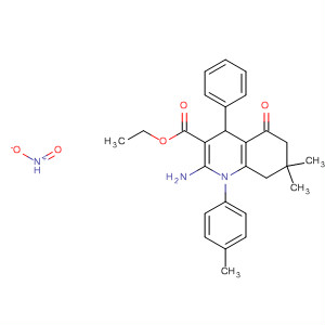 141205-08-5  3-Quinolinecarboxylic acid,2-amino-1,4,5,6,7,8-hexahydro-7,7-dimethyl-1-(4-methylphenyl)-4-(nitrophenyl)-5-oxo-, ethyl ester