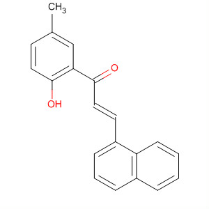 141213-79-8  2-Propen-1-one, 1-(2-hydroxy-5-methylphenyl)-3-(1-naphthalenyl)-, (E)-