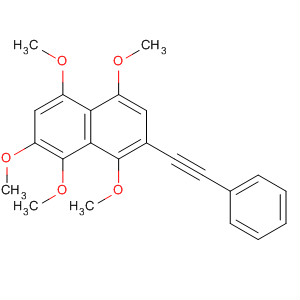 141233-72-9  Naphthalene, 1,2,4,5,8-pentamethoxy-7-(phenylethynyl)-