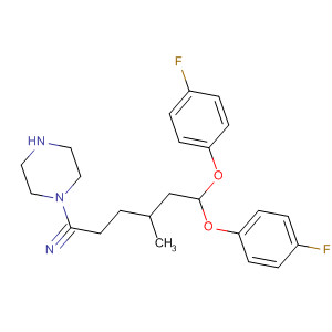 141267-70-1  1-Piperazinepentanenitrile, 4-[2,2-bis(4-fluorophenoxy)ethyl]-