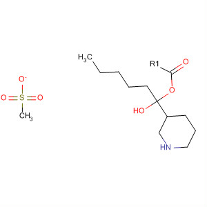 141283-13-8  3-Piperidinemethanol, 1-pentyl-, methanesulfonate (ester)