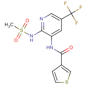 141284-24-4  3-Thiophenecarboxamide,N-[2-[(methylsulfonyl)amino]-5-(trifluoromethyl)-3-pyridinyl]-