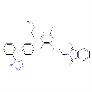 141309-68-4  1H-Isoindole-1,3(2H)-dione,2-[2-[[6-butyl-2-methyl-5-[[2'-(1H-tetrazol-5-yl)[1,1'-biphenyl]-4-yl]methyl]-4-pyrimidinyl]oxy]ethyl]-