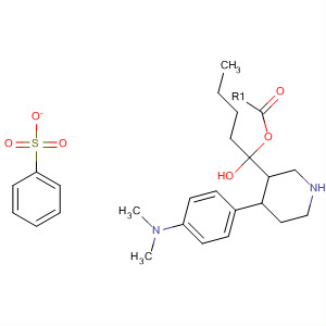 141359-84-4  3-Piperidinemethanol, 1-butyl-4-[4-(dimethylamino)phenyl]-,benzenesulfonate (ester)