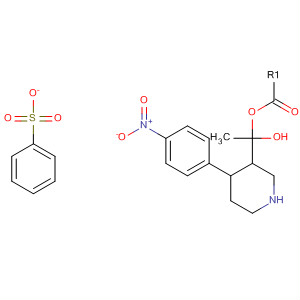 141360-61-4  3-Piperidinemethanol, 1-methyl-4-(4-nitrophenyl)-, benzenesulfonate(ester) 141360-61-4  3-Piperidinemethanol, 1-methyl-4-(4-nitrophenyl)-, benzenesulfonate(ester)