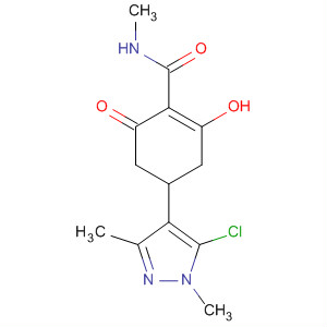 141389-96-0  1-Cyclohexene-1-carboxamide,4-(5-chloro-1,3-dimethyl-1H-pyrazol-4-yl)-2-hydroxy-N-methyl-6-oxo-