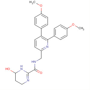 141424-82-0  3-Pyridazinecarboxamide,N-[[5,6-bis(4-methoxyphenyl)-2-pyridinyl]methyl]-1,4,5,6-tetrahydro-6-oxo-
