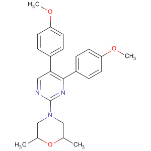 141424-91-1  Morpholine, 4-[4,5-bis(4-methoxyphenyl)-2-pyrimidinyl]-2,6-dimethyl-