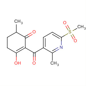 141425-35-6  2-Cyclohexen-1-one,3-hydroxy-6-methyl-2-[[2-methyl-6-(methylsulfonyl)-3-pyridinyl]carbonyl]-