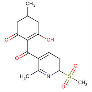141425-38-9  2-Cyclohexen-1-one,3-hydroxy-5-methyl-2-[[2-methyl-6-(methylsulfonyl)-3-pyridinyl]carbonyl]-