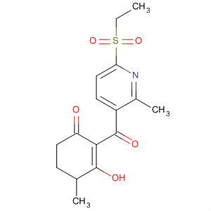 141425-46-9  2-Cyclohexen-1-one,2-[[6-(ethylsulfonyl)-2-methyl-3-pyridinyl]carbonyl]-3-hydroxy-4-methyl-