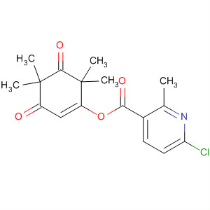 141425-54-9  3-Pyridinecarboxylic acid, 6-chloro-2-methyl-,4,4,6,6-tetramethyl-3,5-dioxo-1-cyclohexen-1-yl ester 141425-54-9  3-Pyridinecarboxylic acid, 6-chloro-2-methyl-,4,4,6,6-tetramethyl-3,5-dioxo-1-cyclohexen-1-yl ester