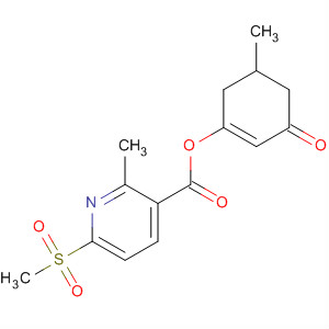 141425-55-0  3-Pyridinecarboxylic acid, 2-methyl-6-(methylsulfonyl)-,5-methyl-3-oxo-1-cyclohexen-1-yl ester 141425-55-0  3-Pyridinecarboxylic acid, 2-methyl-6-(methylsulfonyl)-,5-methyl-3-oxo-1-cyclohexen-1-yl ester