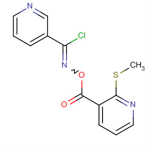 141452-29-1  3-Pyridinecarboximidoyl chloride,N-[[[2-(methylthio)-3-pyridinyl]carbonyl]oxy]-