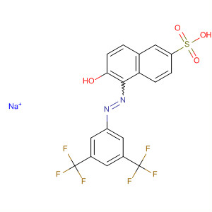 141539-83-5  2-Naphthalenesulfonic acid,5-[[3,5-bis(trifluoromethyl)phenyl]azo]-6-hydroxy-, monosodium salt