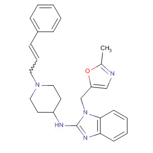 141568-27-6  1H-Benzimidazol-2-amine,1-[(2-methyl-5-oxazolyl)methyl]-N-[1-(3-phenyl-2-propenyl)-4-piperidinyl]-, (E)-