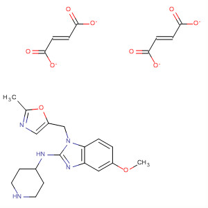 141569-30-4  1H-Benzimidazol-2-amine,5-methoxy-1-[(2-methyl-5-oxazolyl)methyl]-N-4-piperidinyl-,(E)-2-butenedioate (1:2)