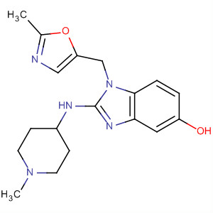 141569-33-7  1H-Benzimidazol-5-ol,1-[(2-methyl-5-oxazolyl)methyl]-2-[(1-methyl-4-piperidinyl)amino]-