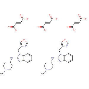 141569-58-6  1H-Benzimidazol-2-amine,N-(1-methyl-4-piperidinyl)-1-(4-oxazolylmethyl)-, (E)-2-butenedioate(2:3)
