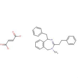 142150-89-8  1H-2,4-Benzodiazepine,4,5-dihydro-4-methyl-3-(2-phenylethyl)-1-(phenylmethyl)-,(E)-2-butenedioate (1:1)