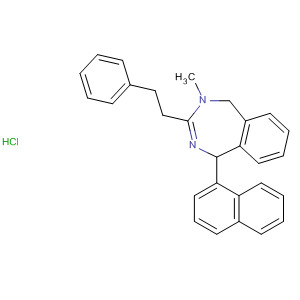 142151-21-1  1H-2,4-Benzodiazepine,4,5-dihydro-4-methyl-1-(1-naphthalenyl)-3-(2-phenylethyl)-,monohydrochloride