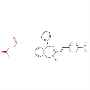 142151-26-6  1H-2,4-Benzodiazepine,4,5-dihydro-4-methyl-3-[2-(4-nitrophenyl)ethenyl]-1-phenyl-,(E)-2-butenedioate (1:1)