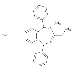 142153-05-7  1H-2,4-Benzodiazepine, 3-ethyl-2,5-dihydro-2-methyl-1,5-diphenyl-,monohydrochloride