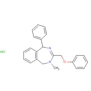 142172-84-7  1H-2,4-Benzodiazepine,4,5-dihydro-4-methyl-3-(phenoxymethyl)-1-phenyl-, monohydrochloride