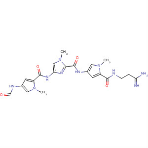 142211-88-9  1H-Imidazole-2-carboxamide,N-[5-[[(3-amino-3-iminopropyl)amino]carbonyl]-1-methyl-1H-pyrrol-3-yl]-4-[[[4-(formylamino)-1-methyl-1H-pyrrol-2-yl]carbonyl]amino]-1-methyl-