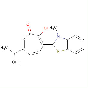 142223-77-6  2,4,6-Cycloheptatrien-1-one,3-(2,3-dihydro-3-methyl-2-benzothiazolyl)-2-hydroxy-6-(1-methylethyl)-