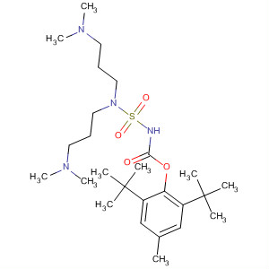 142790-48-5  3-Thia-2,4,8-triazanonanoic acid,4-[3-(dimethylamino)propyl]-8-methyl-,2,6-bis(1,1-dimethylethyl)-4-methylphenyl ester, 3,3-dioxide