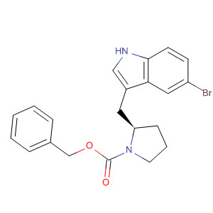 143322-46-7  1-Pyrrolidinecarboxylic acid, 2-[(5-bromo-1H-indol-3-yl)methyl]-,phenylmethyl ester, (R)-