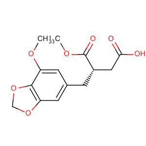 143616-16-4  Butanedioic acid, [(7-methoxy-1,3-benzodioxol-5-yl)methyl]-, 1-methylester, (S)-