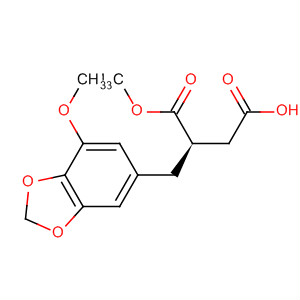 143616-20-0  Butanedioic acid, [(7-methoxy-1,3-benzodioxol-5-yl)methyl]-, 1-methylester, (R)-