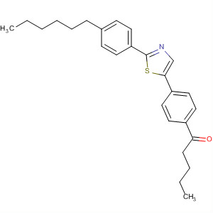 140627-93-6  1-Pentanone, 1-[4-[2-(4-hexylphenyl)-5-thiazolyl]phenyl]-