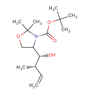 140630-95-1  3-Oxazolidinecarboxylic acid,4-[(1R,2S)-1-hydroxy-2-methyl-3-butenyl]-2,2-dimethyl-,1,1-dimethylethyl ester, (4S)-