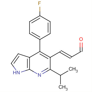 140640-94-4  2-Propenal,3-[4-(4-fluorophenyl)-6-(1-methylethyl)-1H-pyrrolo[2,3-b]pyridin-5-yl]-,(E)-