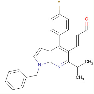 140641-00-5  2-Propenal,3-[4-(4-fluorophenyl)-6-(1-methylethyl)-1-(phenylmethyl)-1H-pyrrolo[2,3-b]pyridin-5-yl]-, (E)-