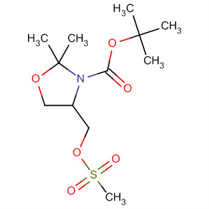 140645-62-1  3-Oxazolidinecarboxylic acid,2,2-dimethyl-4-[[(methylsulfonyl)oxy]methyl]-, 1,1-dimethylethyl ester,(S)-