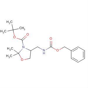 140645-65-4  3-Oxazolidinecarboxylic acid,2,2-dimethyl-4-[[[(phenylmethoxy)carbonyl]amino]methyl]-,1,1-dimethylethyl ester, (R)-